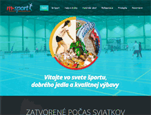 Tablet Screenshot of msport.sk